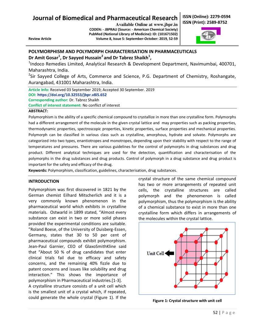 Polymorphism in Pharmaceutical Drug Development