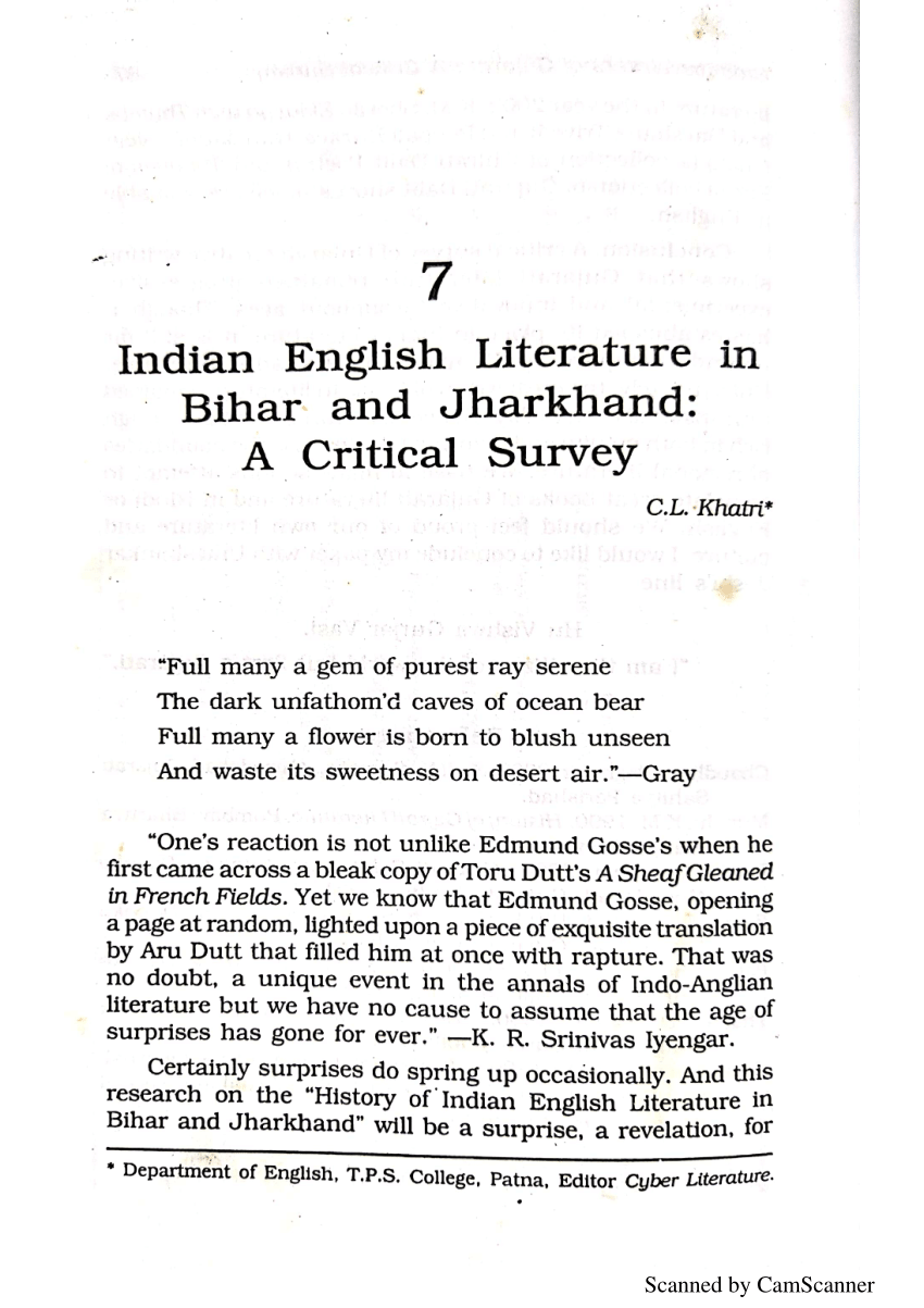 research paper topics in indian english literature