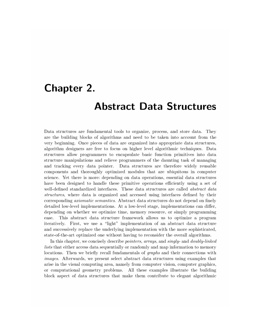 (PDF) Abstract Data Structures