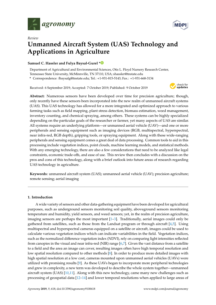 research paper on unmanned aircraft systems