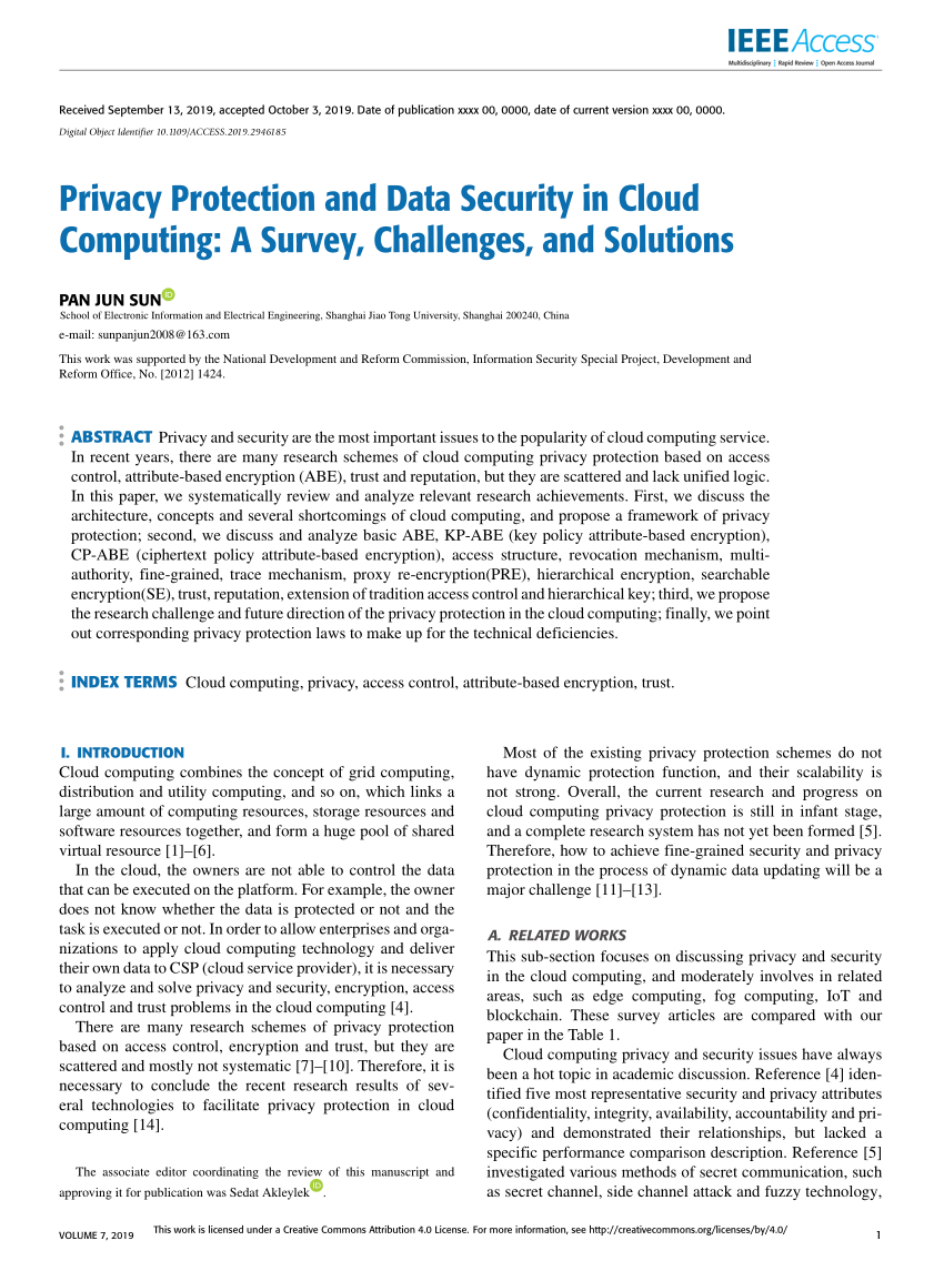 research paper on data security in cloud computing