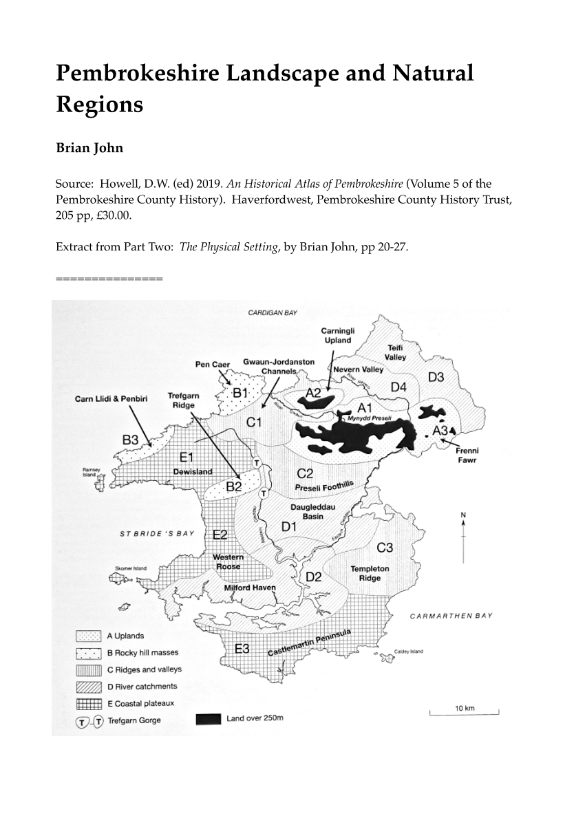 (PDF) Pembrokeshire Landscape and Natural Regions