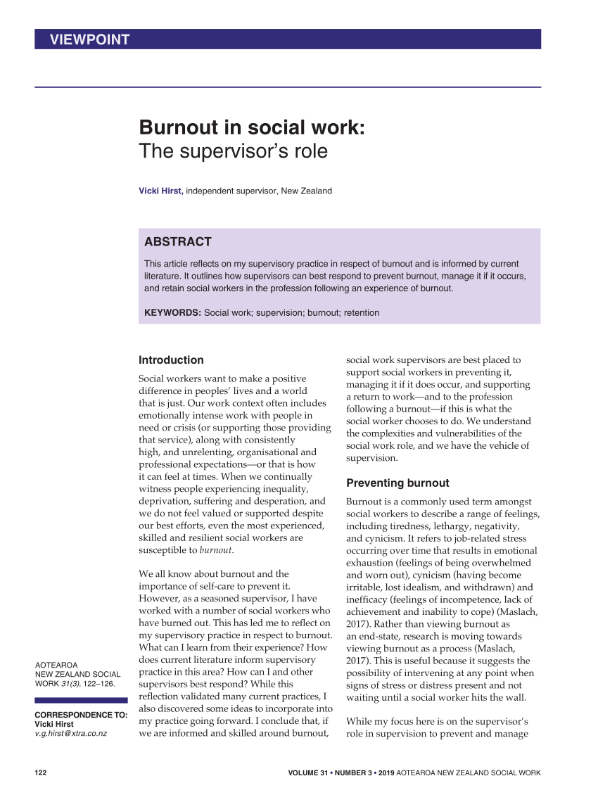 burnout research paper