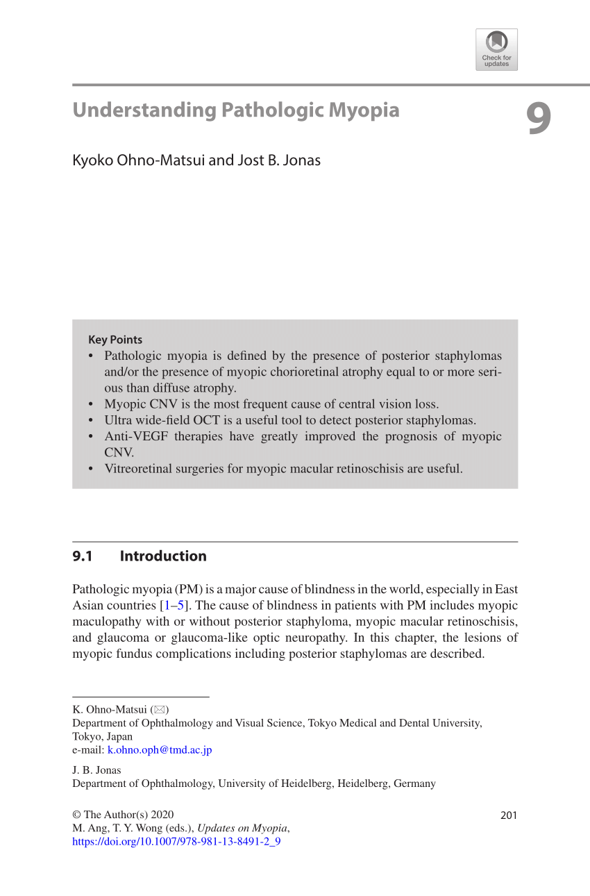 PDF) Understanding Pathologic Myopia