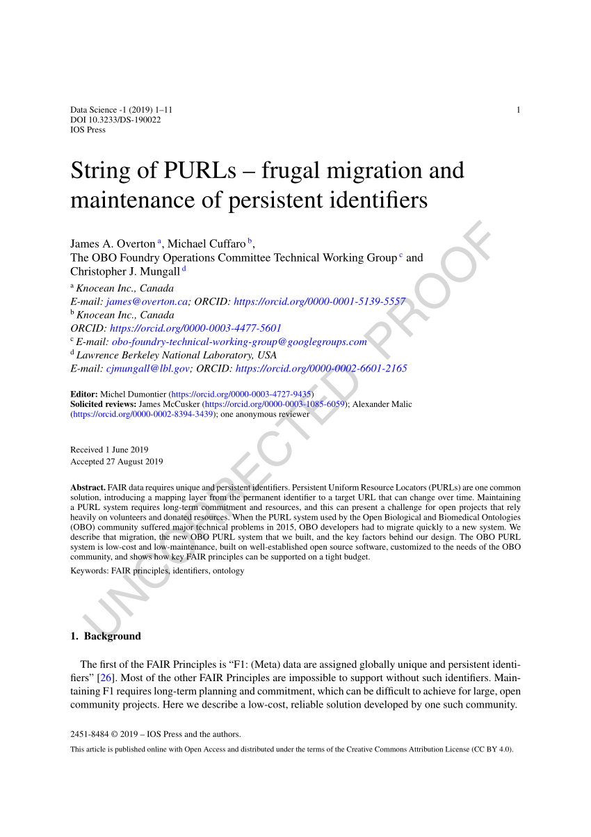 PDF) String of PURLs – frugal migration and maintenance of ...