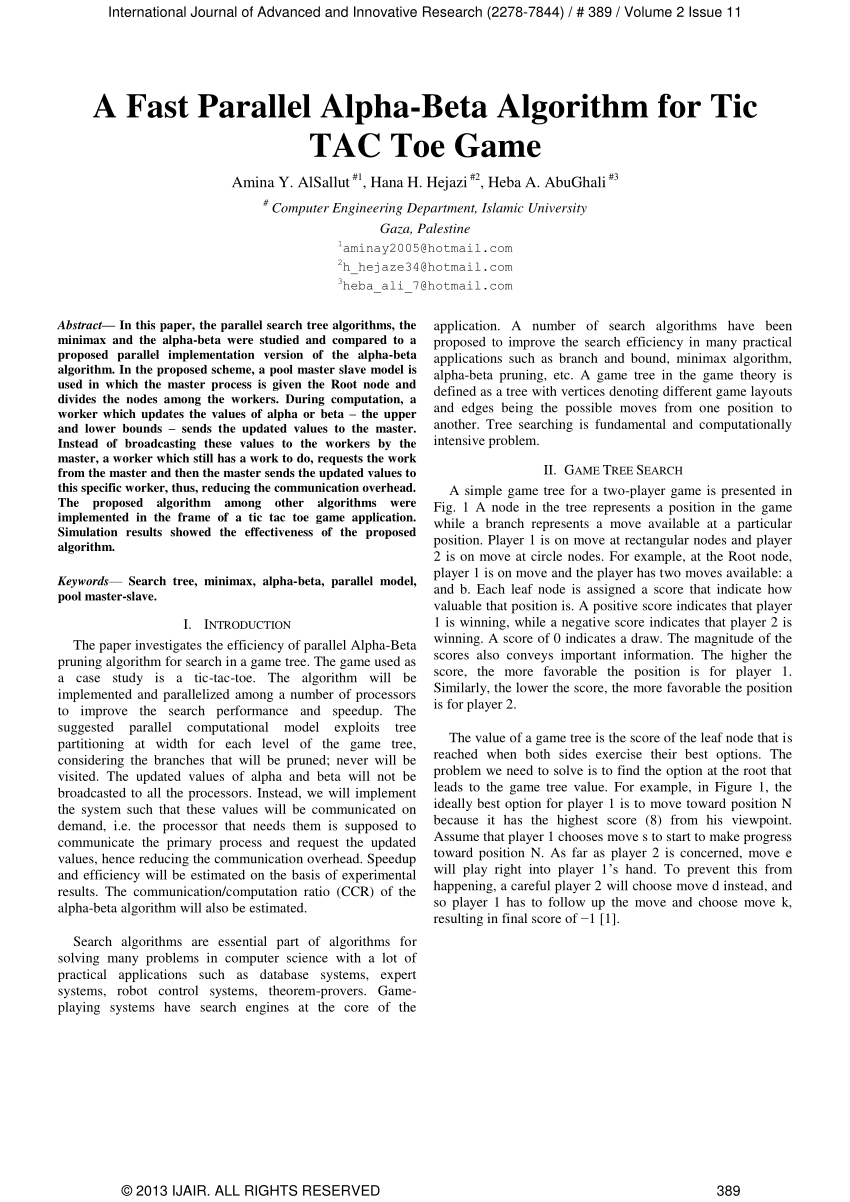 ECE 5760 - Evolutionary Algorithms: Tic Tac Toe