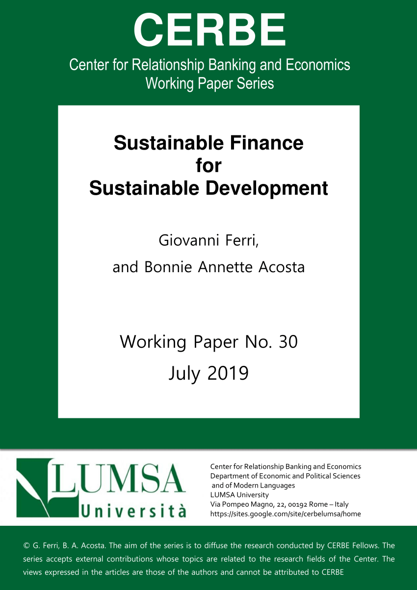 bachelor thesis sustainable finance