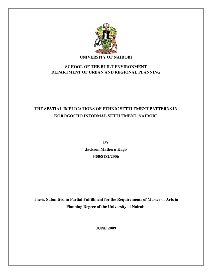 university of nairobi thesis and dissertation