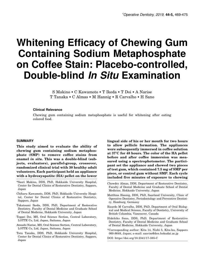 Chewing-gum enzymes Black is white