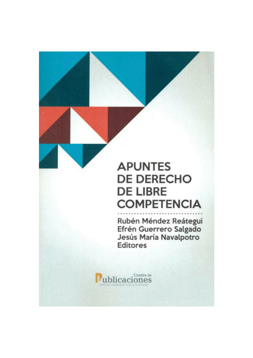 (PDF) Apuntes de Derecho de Libre Competencia / ISBN: 978 ...