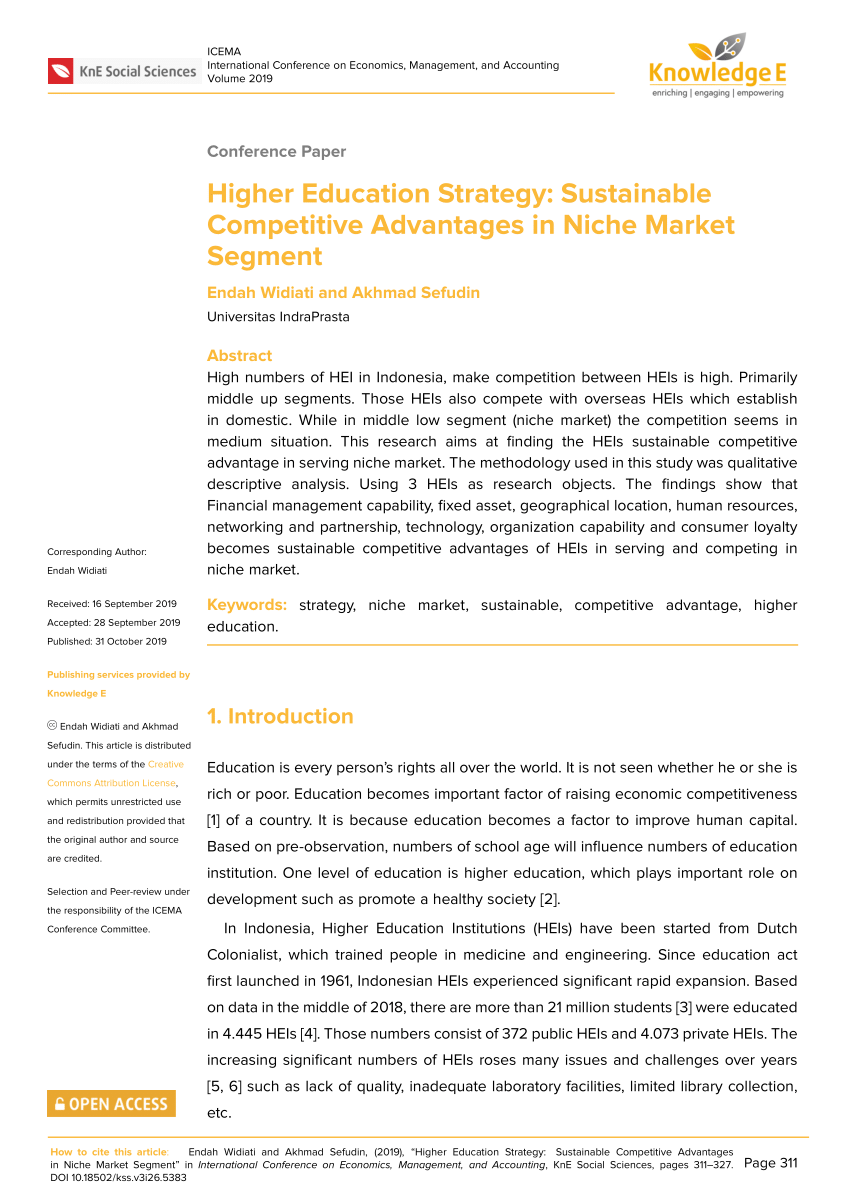 what are the advantages and disadvantages of a market-nicher competitive strategy