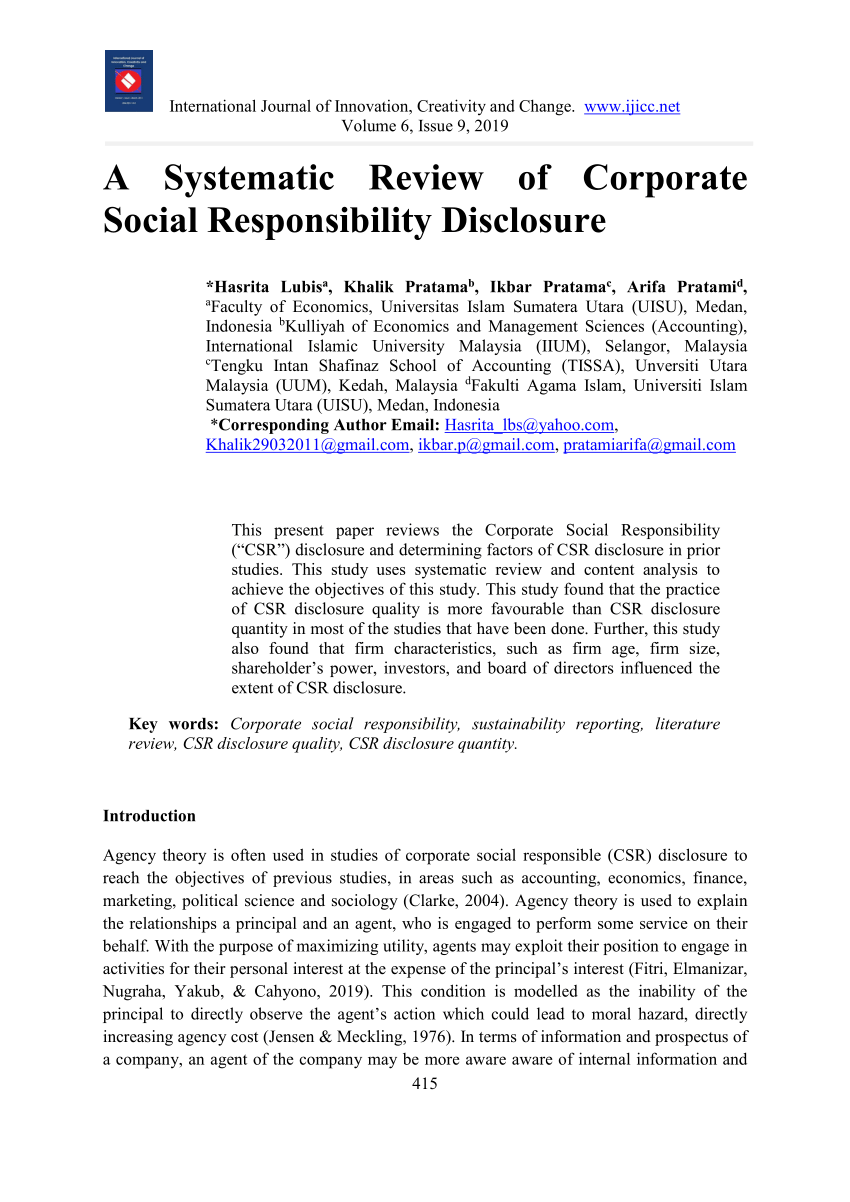 dissertation on corporate social responsibility