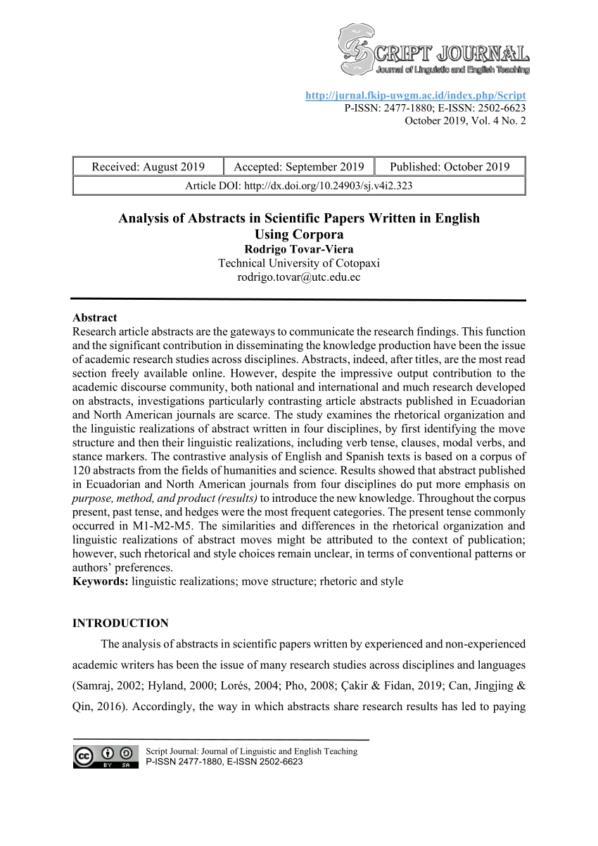 sample scientific research paper pdf