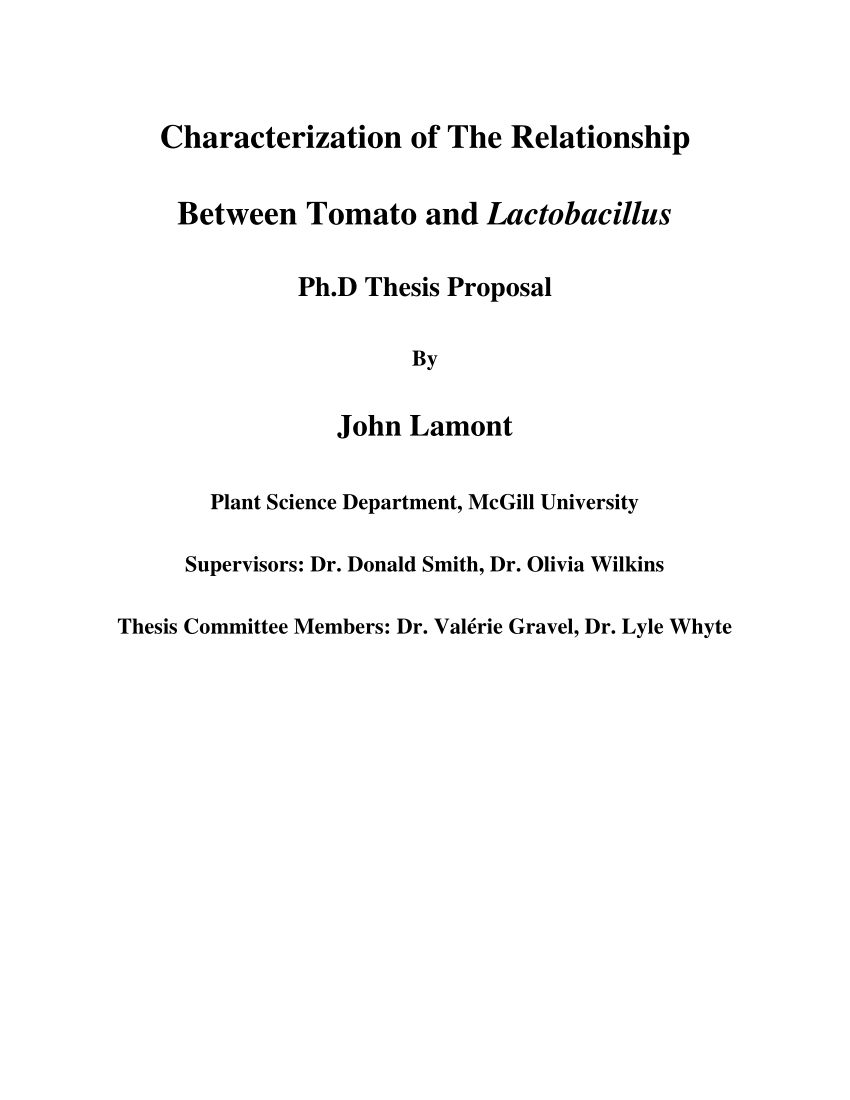 thesis title about tomato