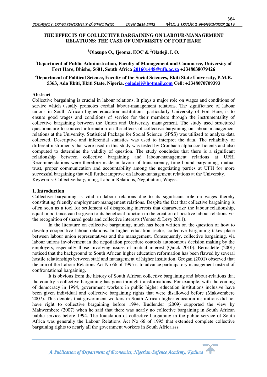 PDF) Between consultation and collective bargaining? The changing role of  non-union employee representatives: a case study from the finance sector