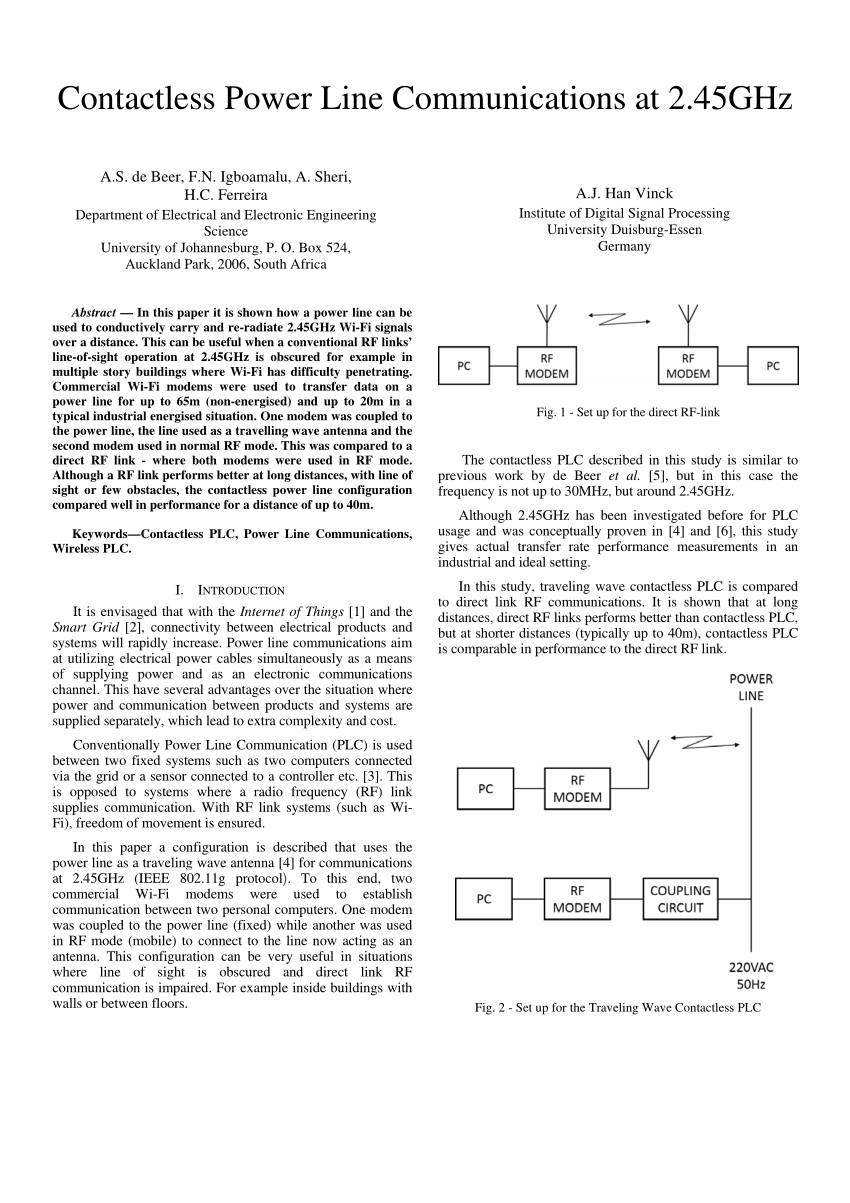 power line communication research papers