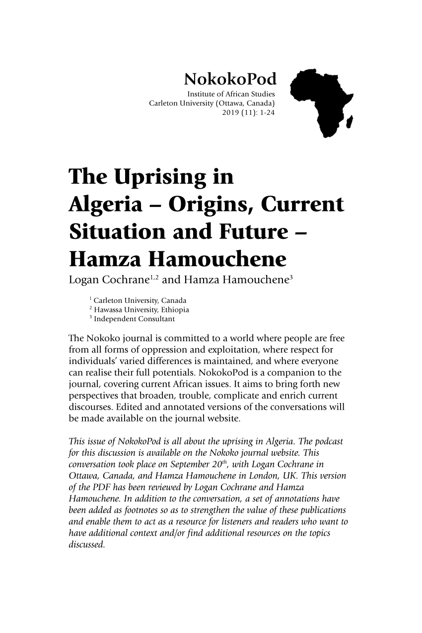 Hamza Hamouchene  Transnational Institute