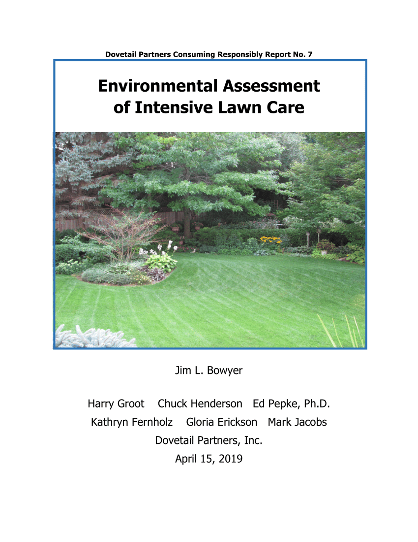 Pdf Environmental Assessment Of, Citywide Landscape And Lawn Services Inc