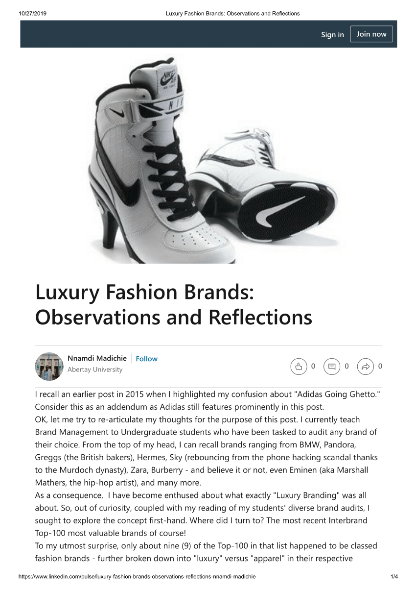 Reflection - The fashion houses' impact on the quality shoe