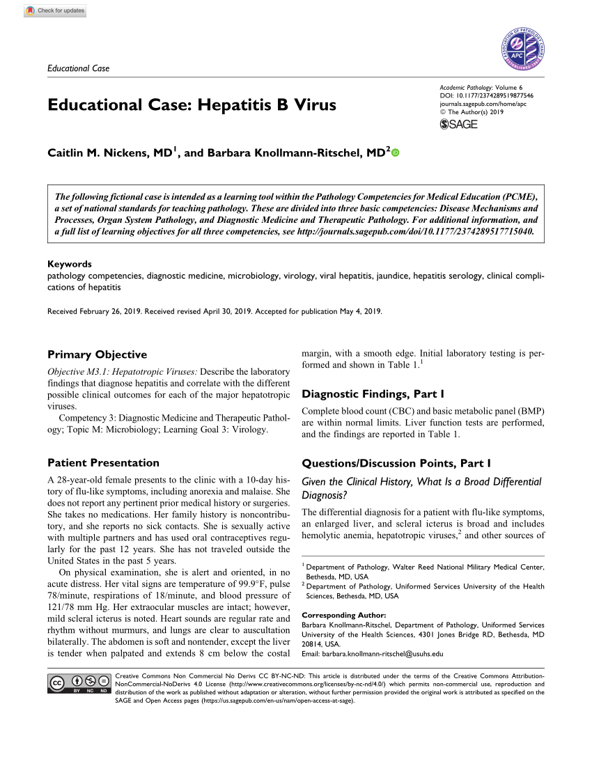 case study viral hepatitis