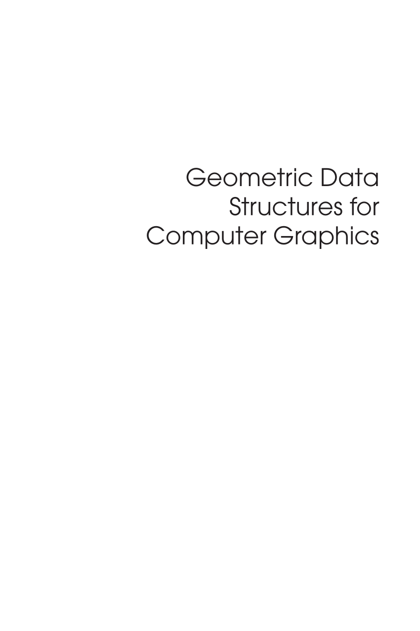 Pdf Geometric Data Structures For Computer Graphics