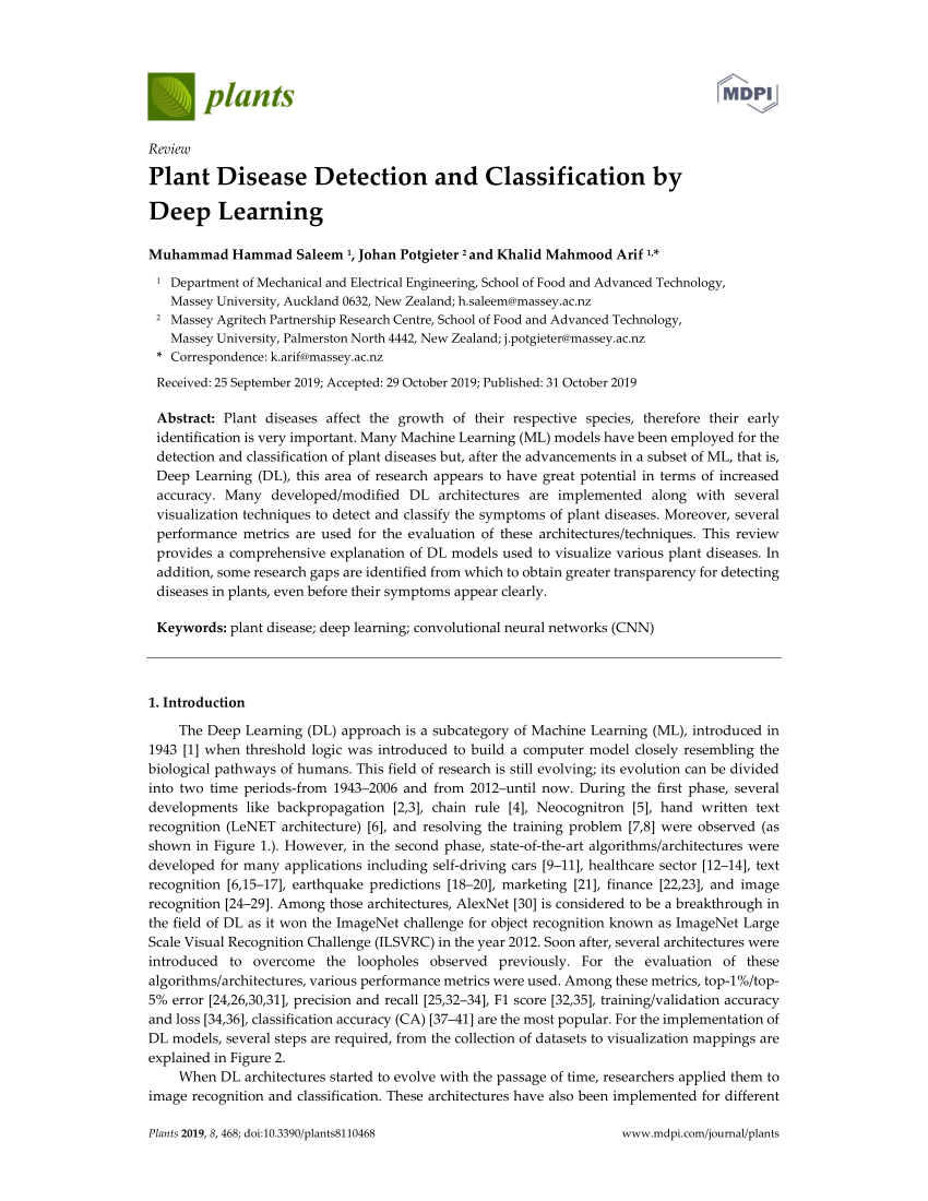 research paper on plant disease detection using image processing