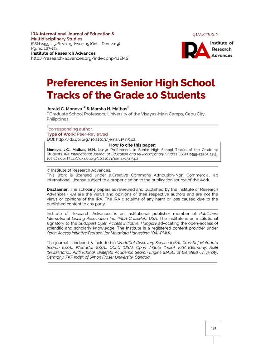 quantitative research title for senior high school students