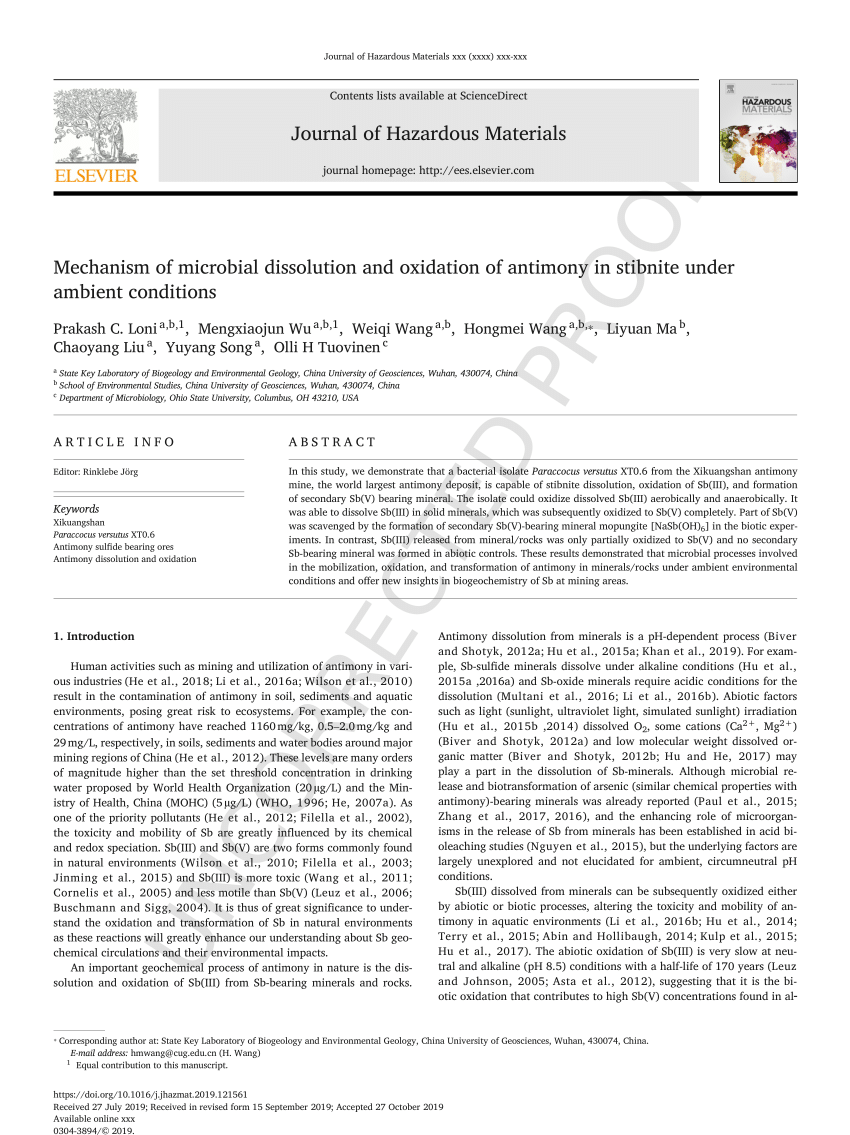 A review of antimony (Sb) isotopes analytical methods and application in  environmental systems - ScienceDirect