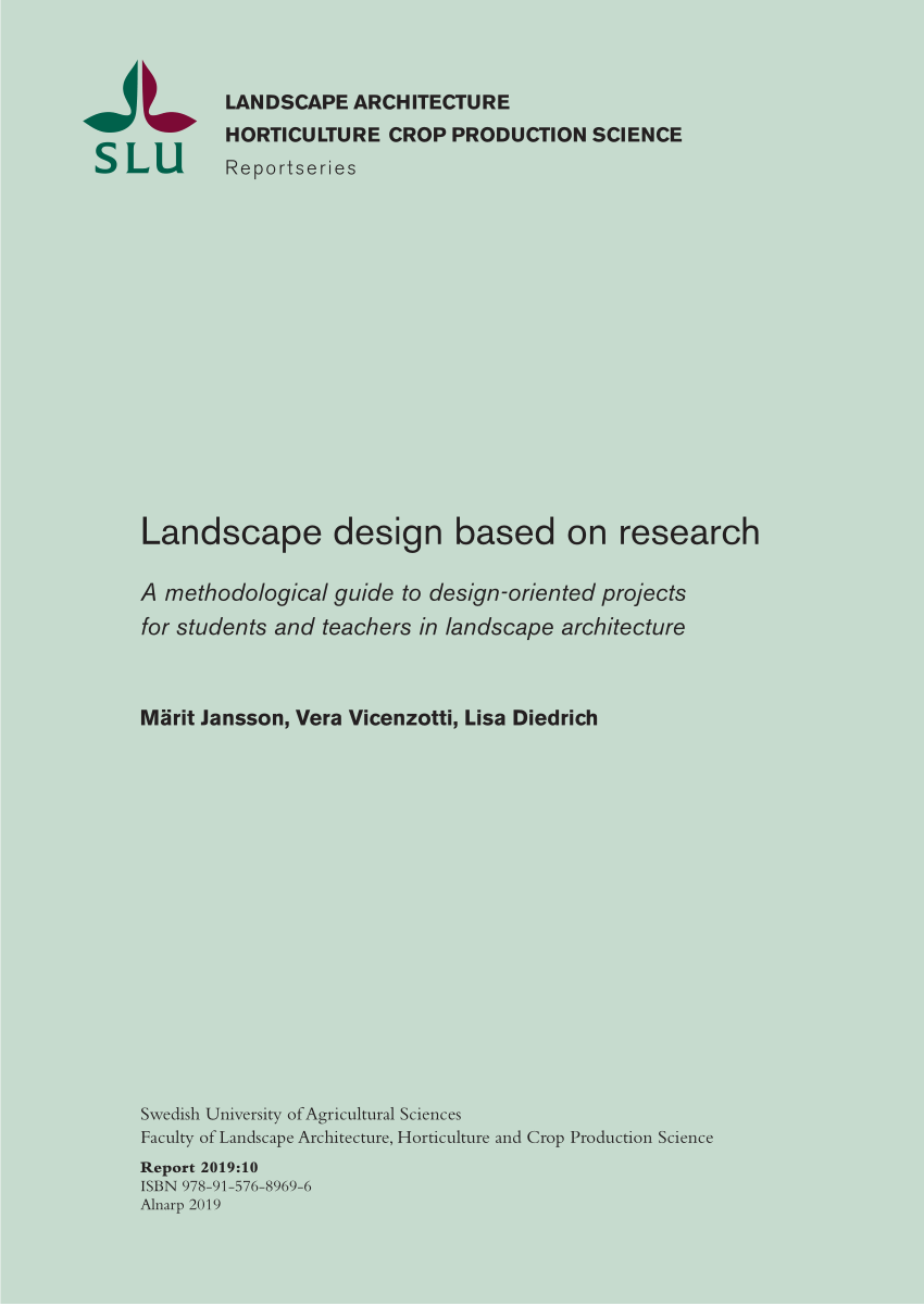 landscape design research topics