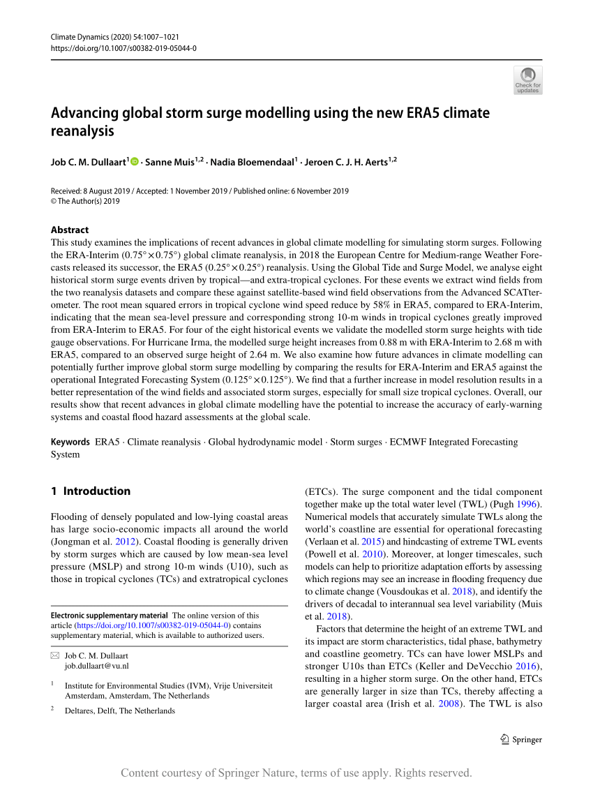 OS - Characterizing ERA-Interim and ERA5 surface wind biases using