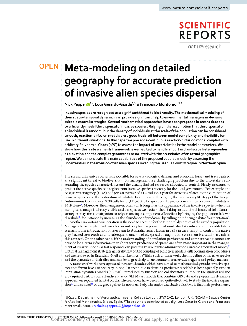 PDF) Meta-modeling on detailed geography for accurate prediction 