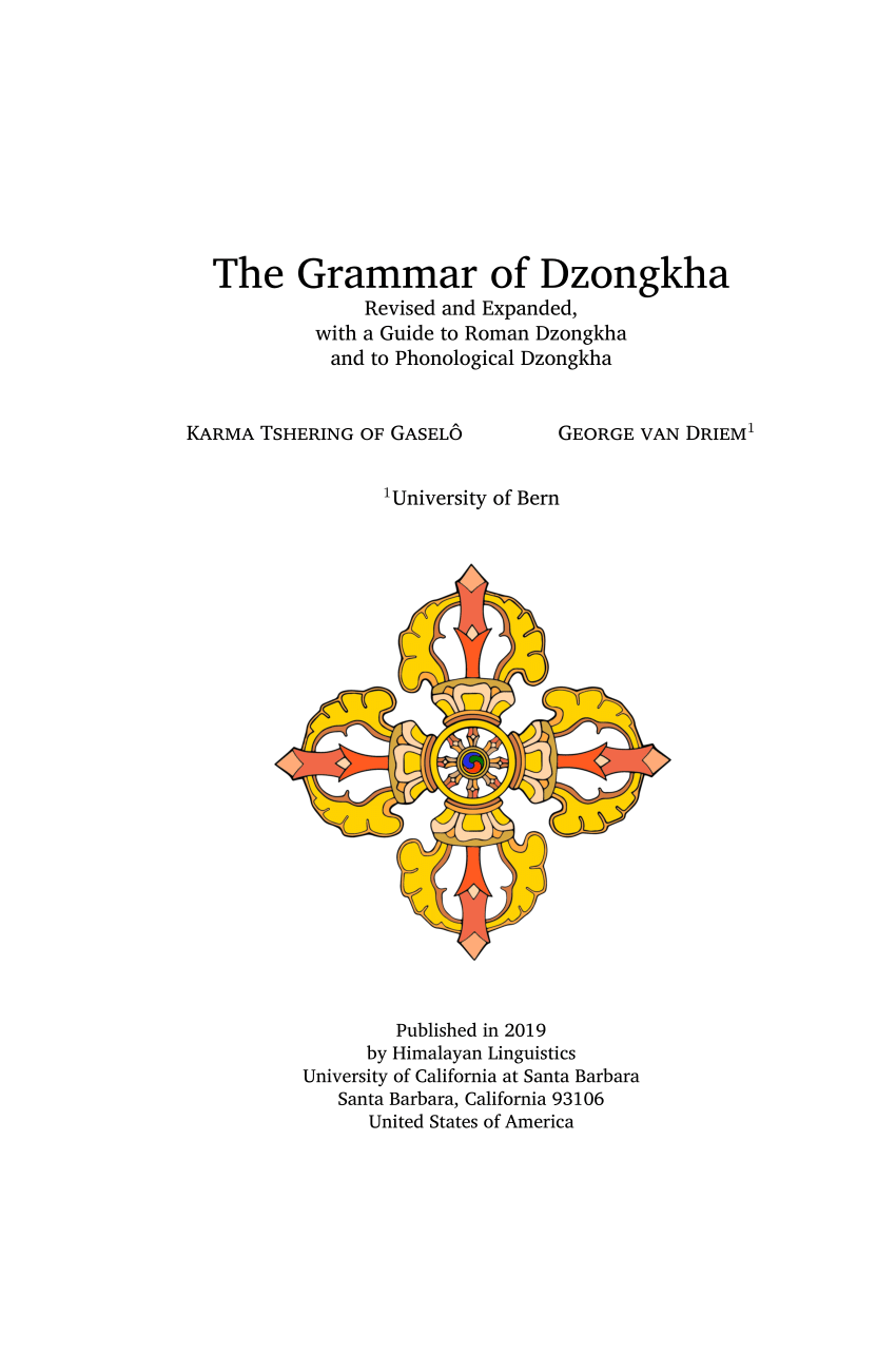dzongkha speech book pdf