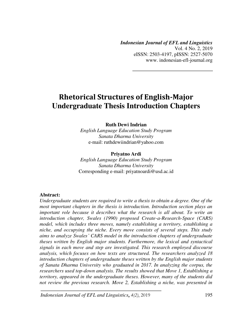 english thesis pdf