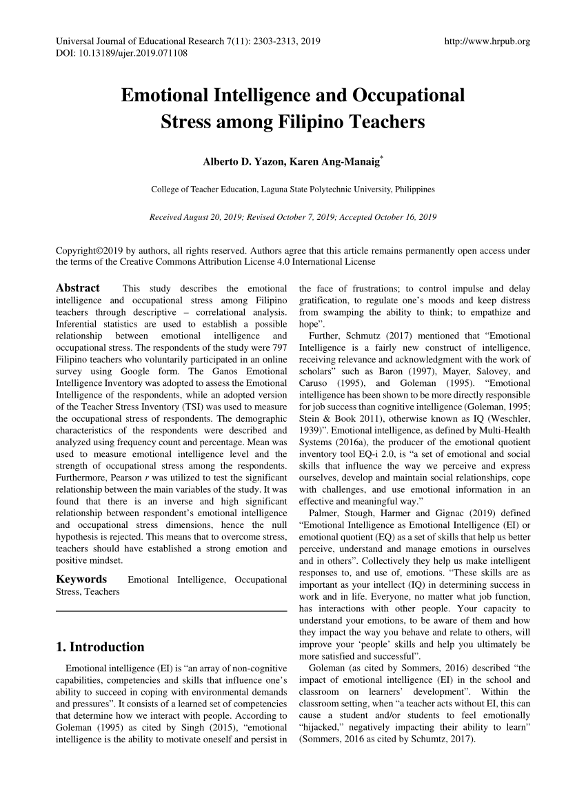 research about mental health of filipino teachers