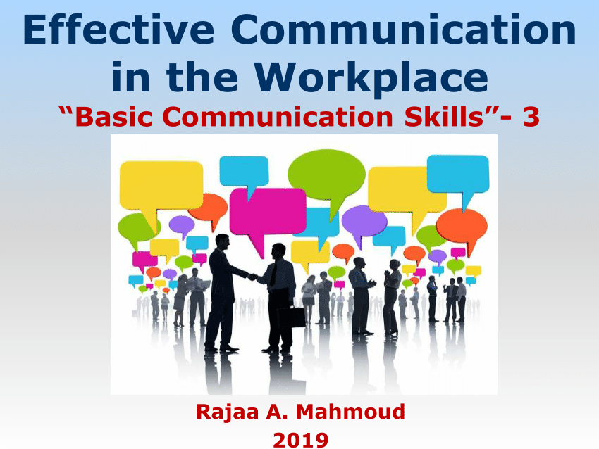 effective communication in workplace essay