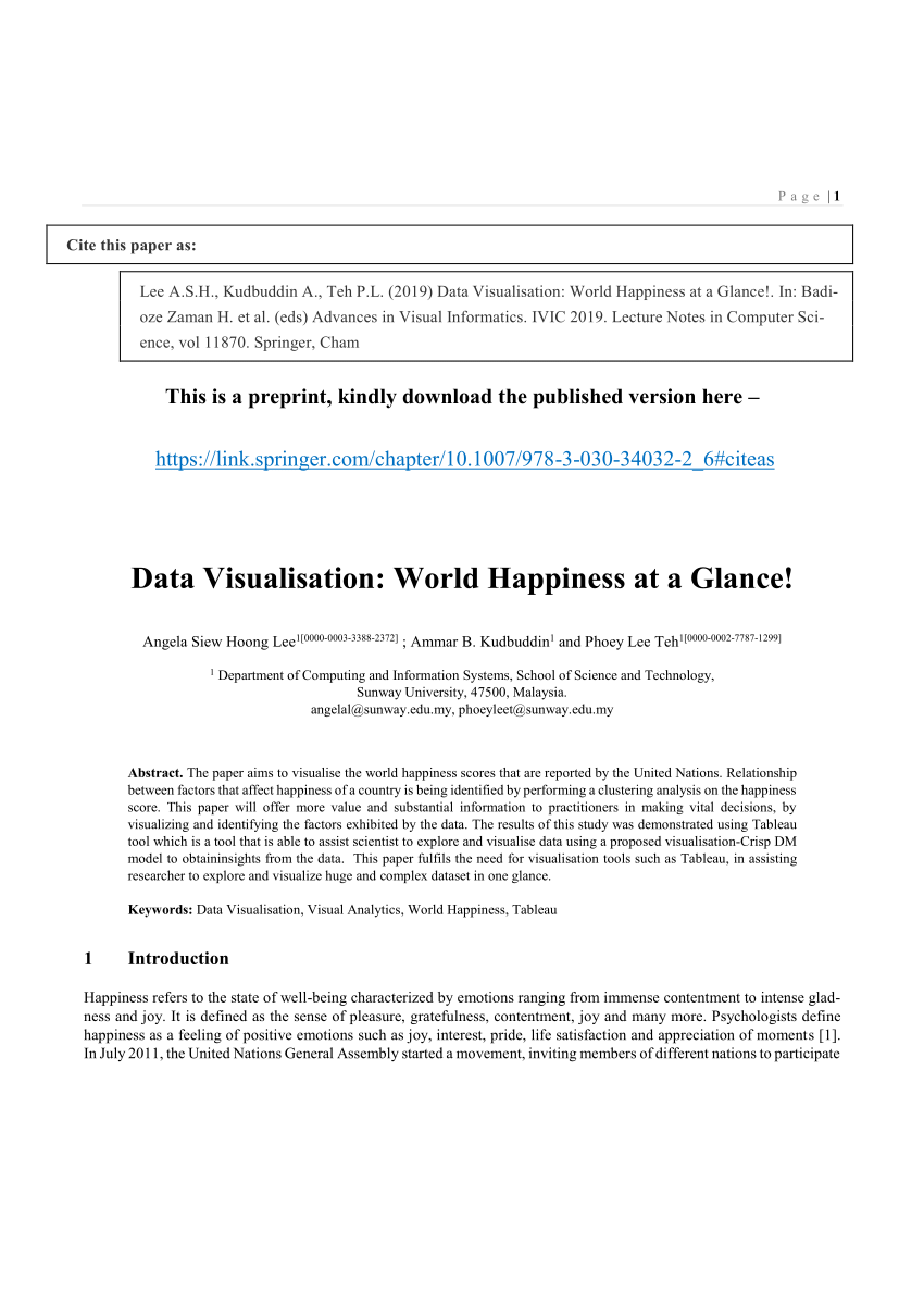 world happiness research paper