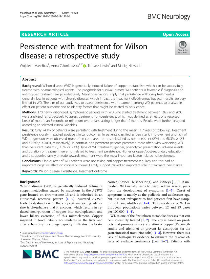 PDF) WTX101 in patients newly diagnosed with Wilson disease: final