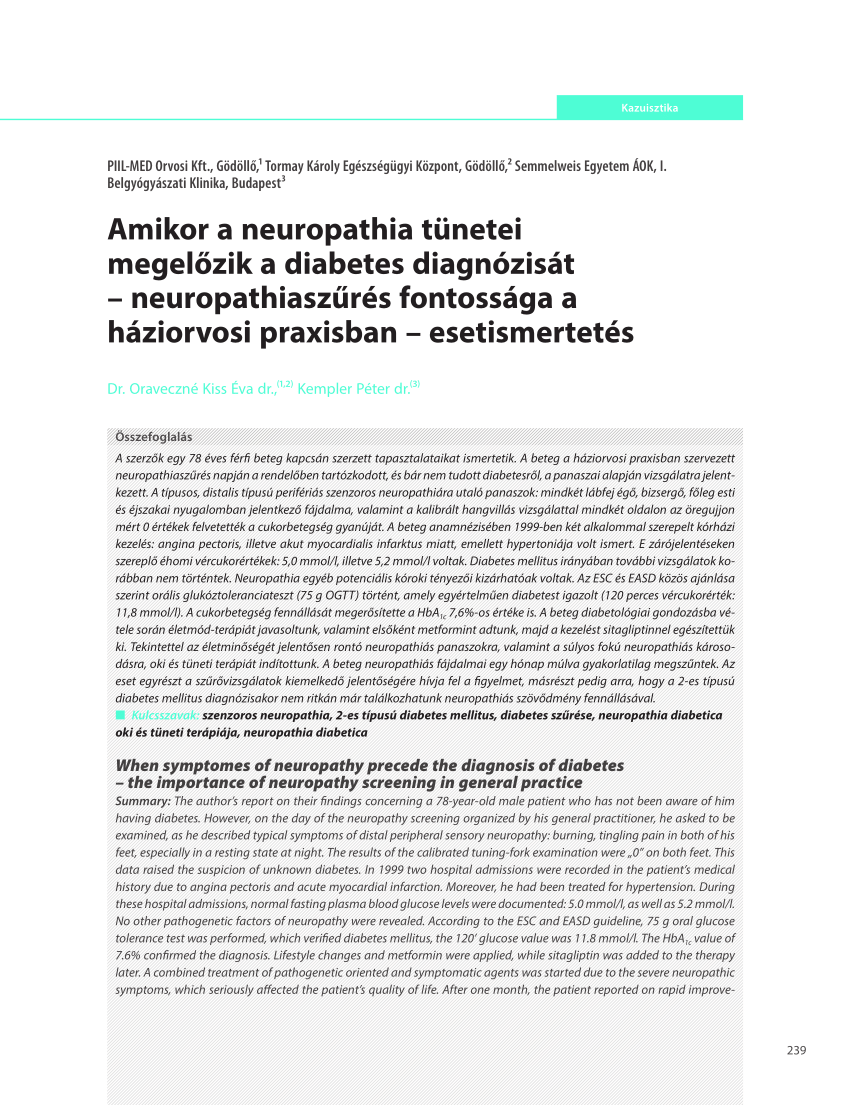 autonom neuropathia a cukorbetegség kezelésében a)