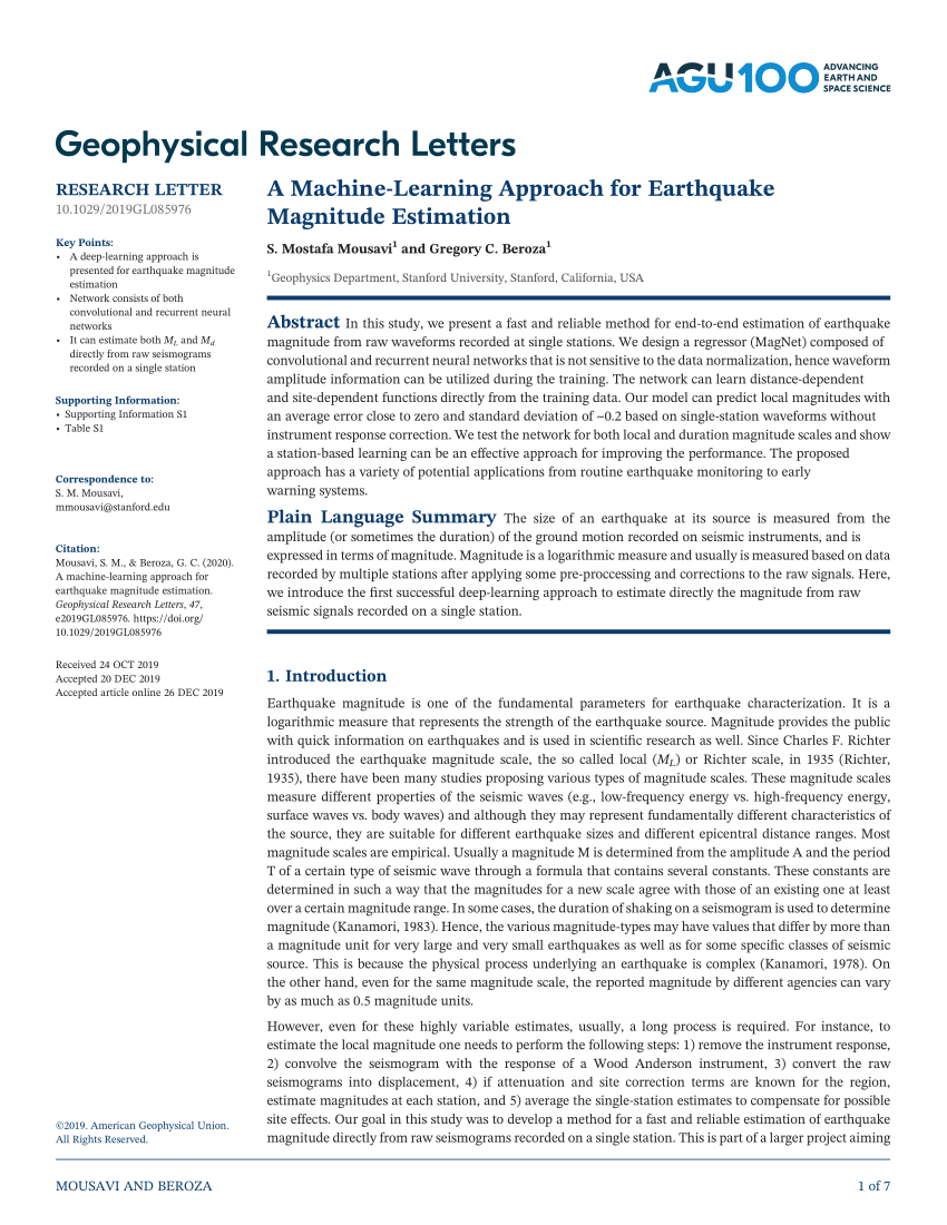 earthquake prediction using machine learning research paper