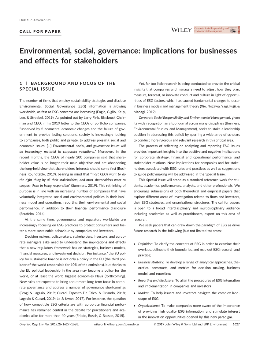 research on environmental governance