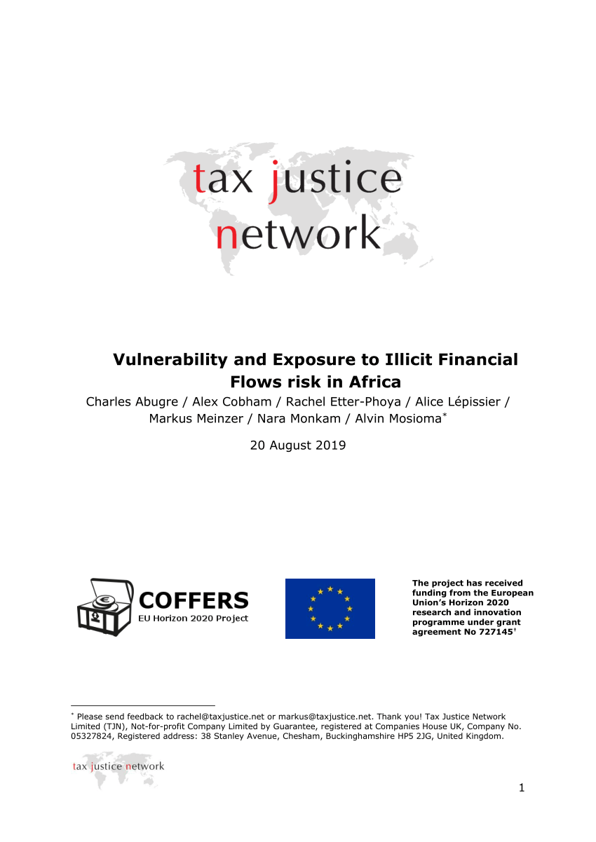 Pdf Vulnerability And Exposure To Illicit Financial Flows Risk In Africa