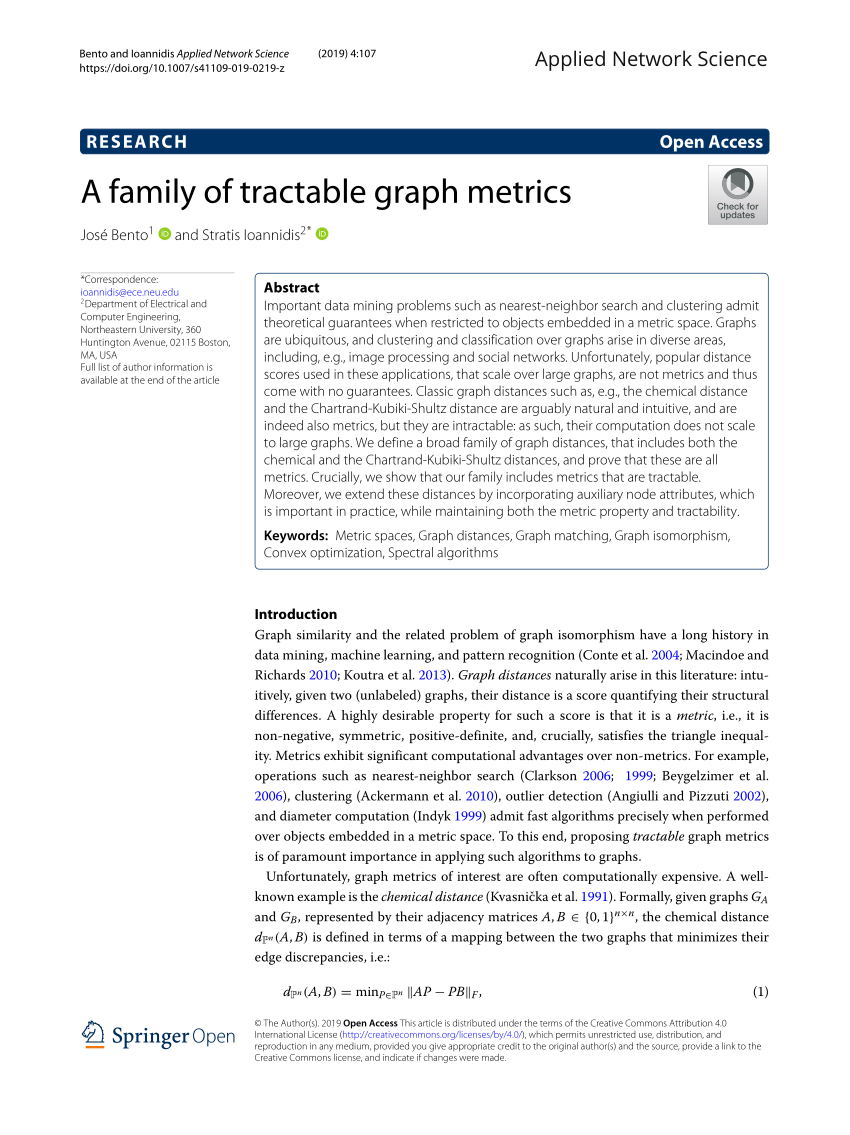 PDF) A family of tractable graph metrics