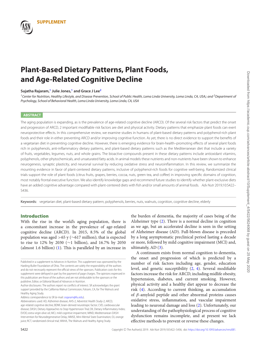ASN Journals Examine Health Benefits of Plant-Based Diets