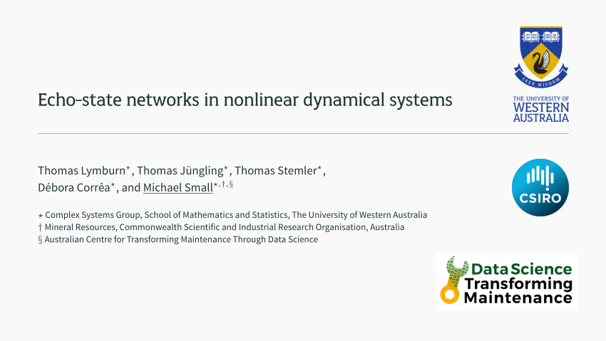 (PDF) Echo-state networks in nonlinear dynamical systems