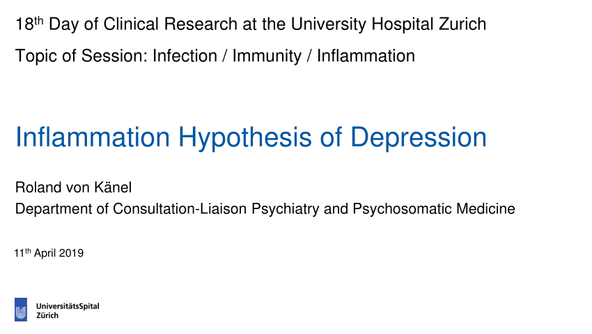 hypothesis inflammation depression