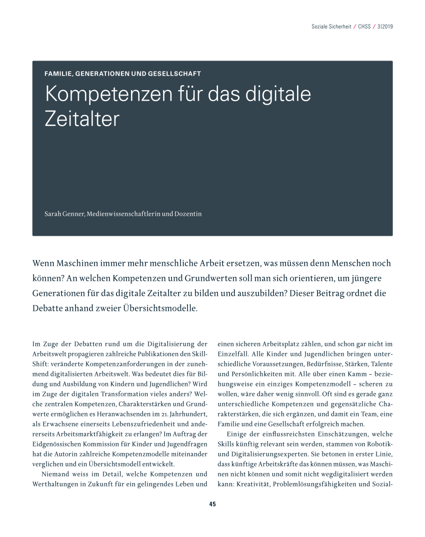 (PDF) Kompetenzen für das digitale Zeitalter