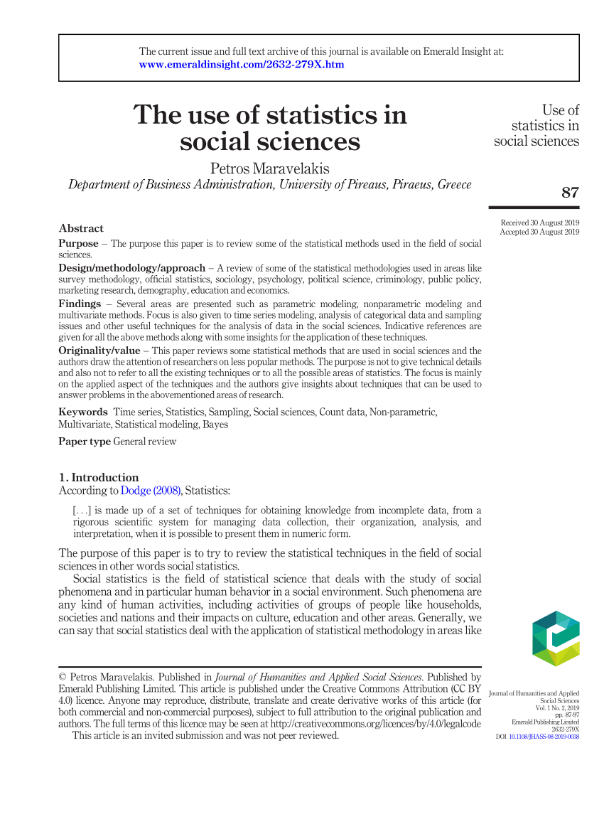 social statistics research topics