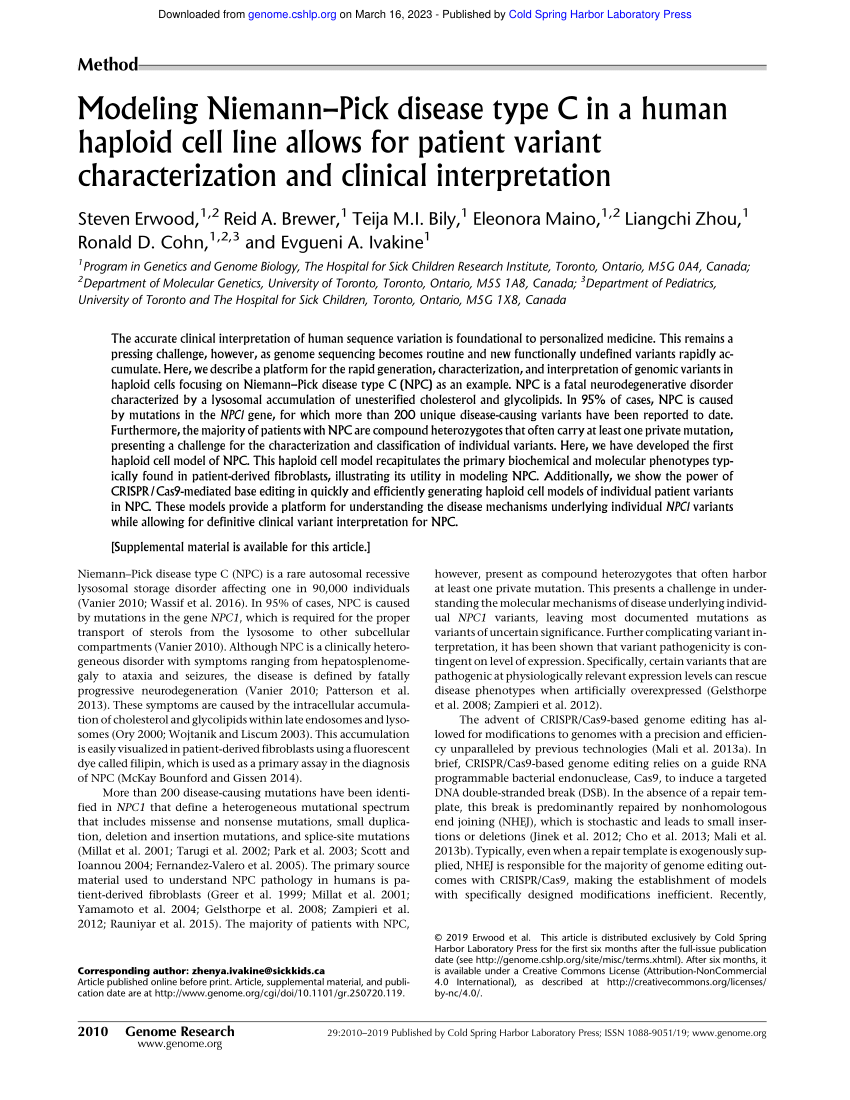 Niemann-Pick Disease, A Pipeline Analysis Report 2018