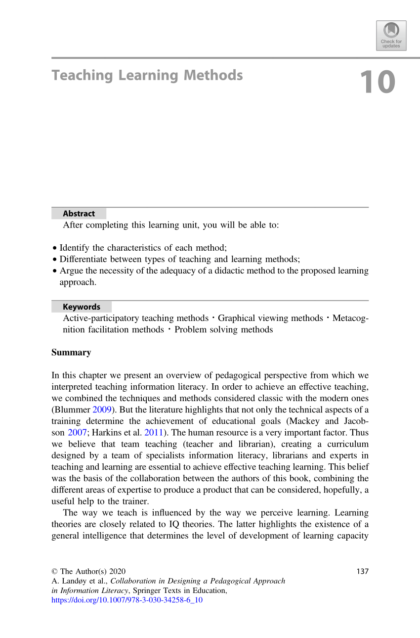 teaching methodology pdf free download