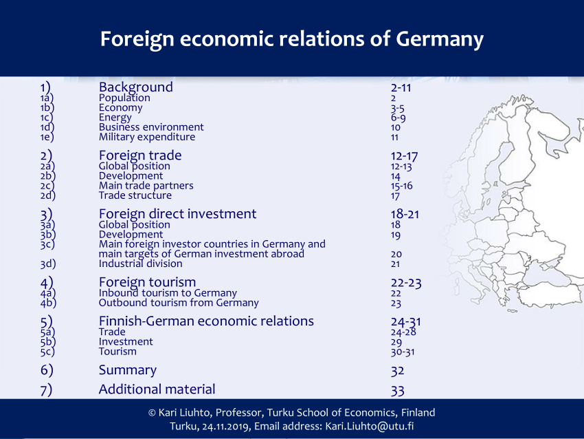 Pdf Foreign Economic Relations Of Germany
